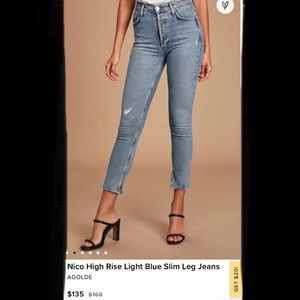 Agolde Nico High Rise blue jeans
